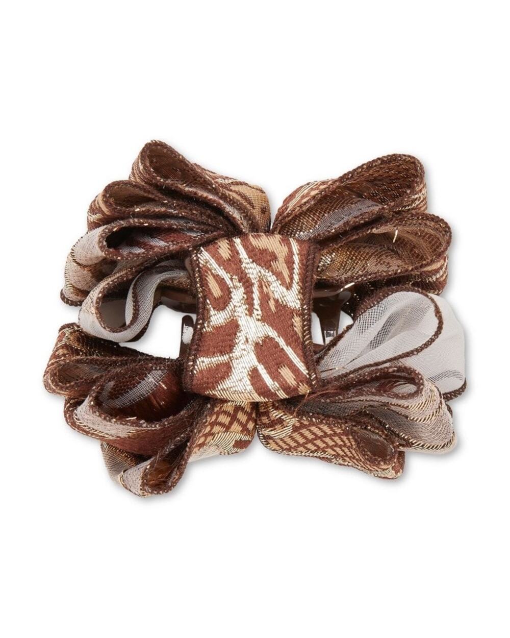 Lele Sadoughi Mini Rita Floral Claw Clip Plum Blush One Size